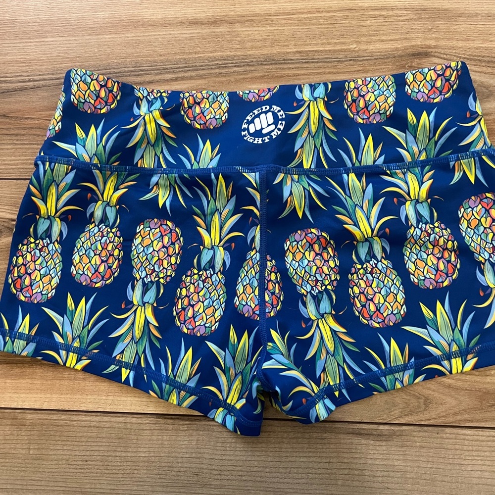 Feed Me Fight Me Pineapple shorts
